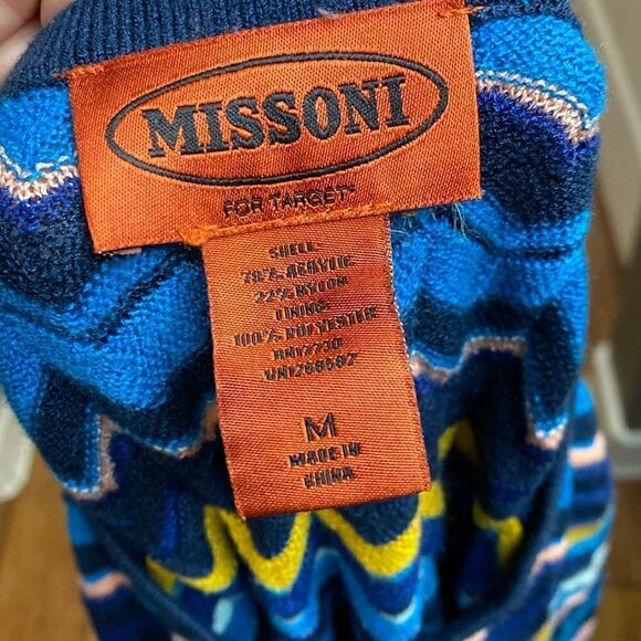 Missoni for Target Girls Zigzag Dress Navy Blue/Yellow/Pink - Picture 9 of 16